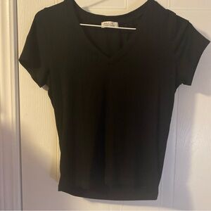 Haley & June Women Black  Short Sleeve Top L